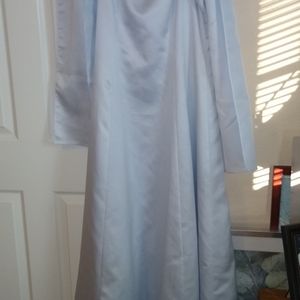 Simply elegant baby blue dress with matching wrap